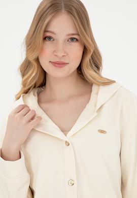 Kadın Krem Sweatshirt - 50292441021