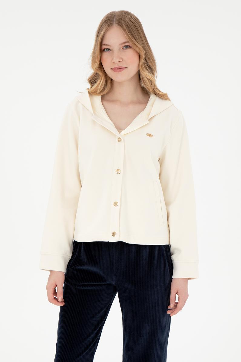 Kadın Krem Sweatshirt