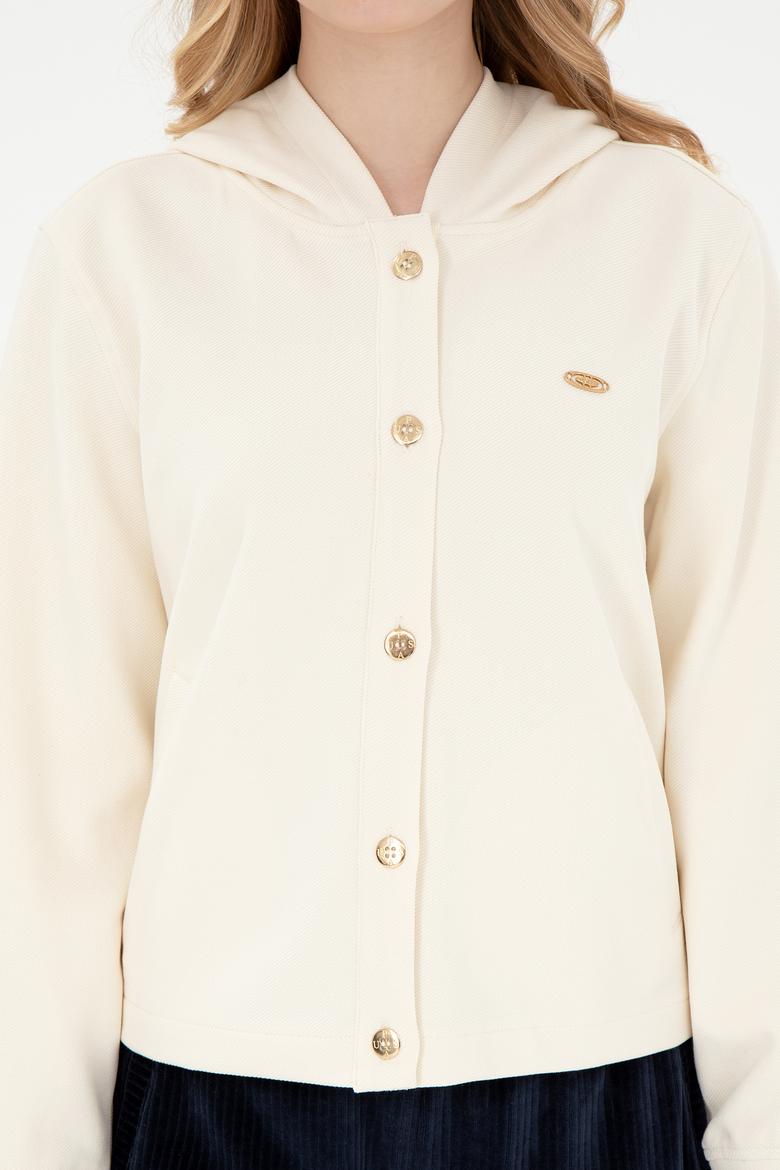 Kadın Krem Sweatshirt - 50292441021