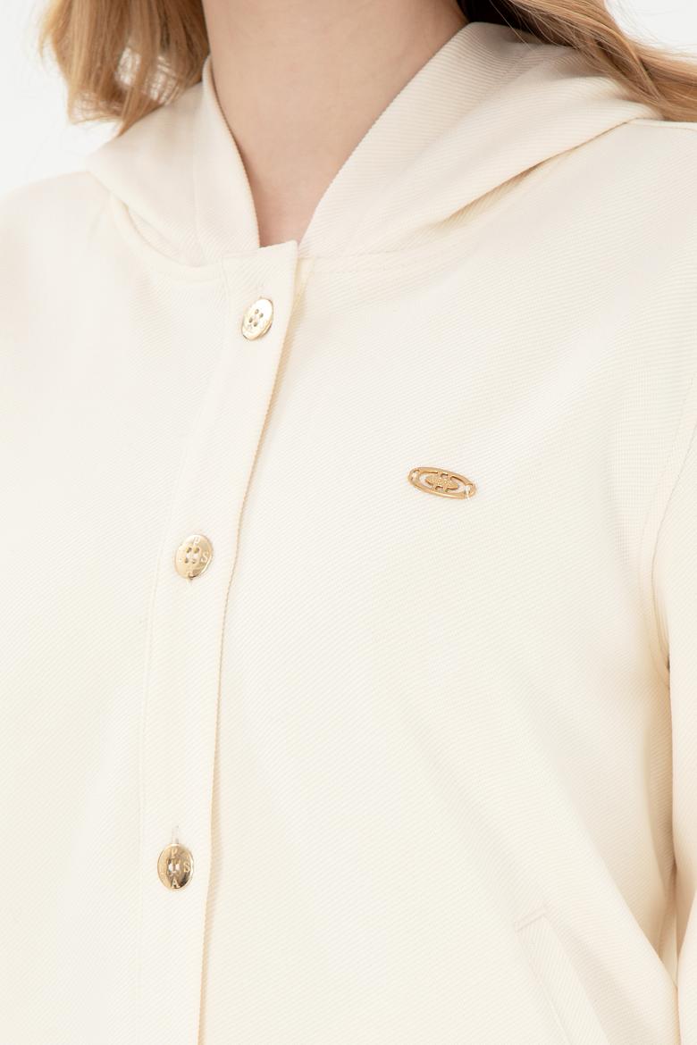 Kadın Krem Sweatshirt - 50292441021