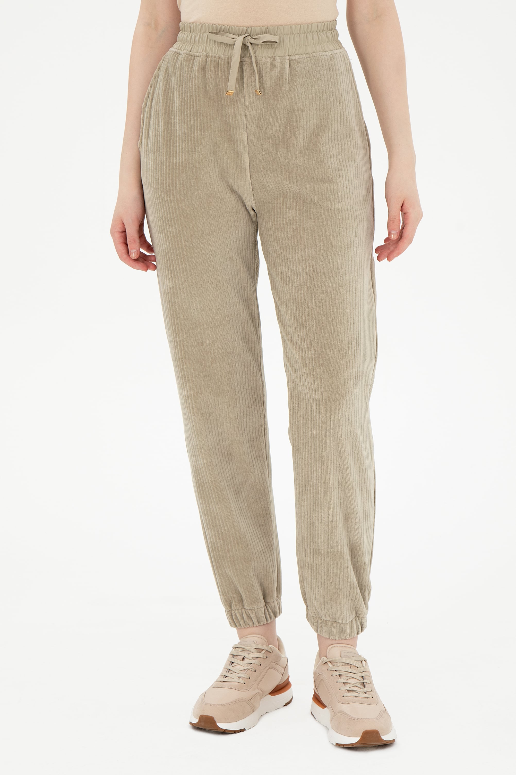 Kadın Açık Haki Eşofman Altı