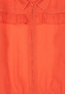 Kız Çocuk Nar Çiçeği Dokuma Mont - 50299776011