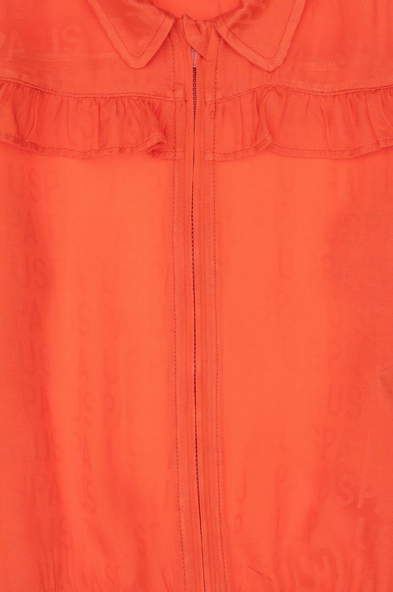 Kız Çocuk Nar Çiçeği Dokuma Mont