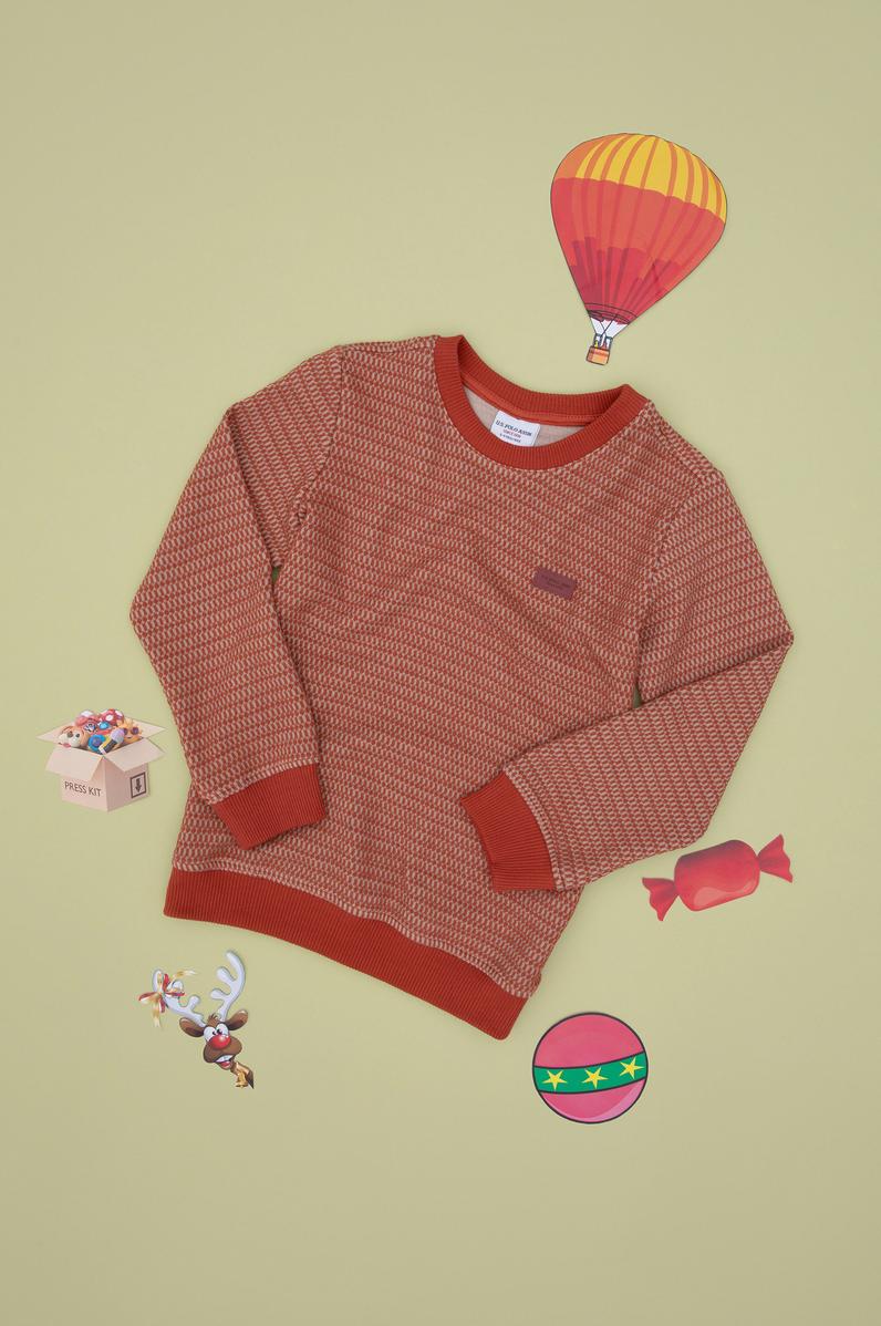 Erkek Çocuk Kiremit Sweatshirt