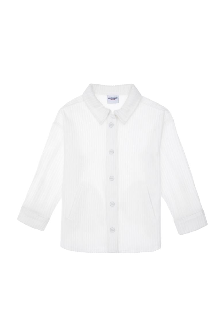 Kız Çocuk Krem Örme Gömlek - 50298186010