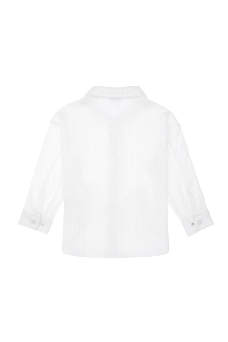 Kız Çocuk Krem Örme Gömlek - 50298186010