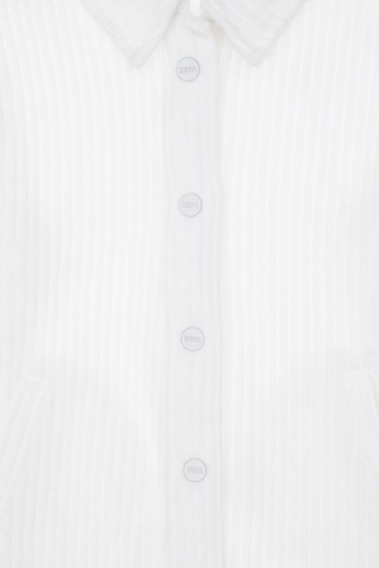 Kız Çocuk Krem Örme Gömlek - 50298186010