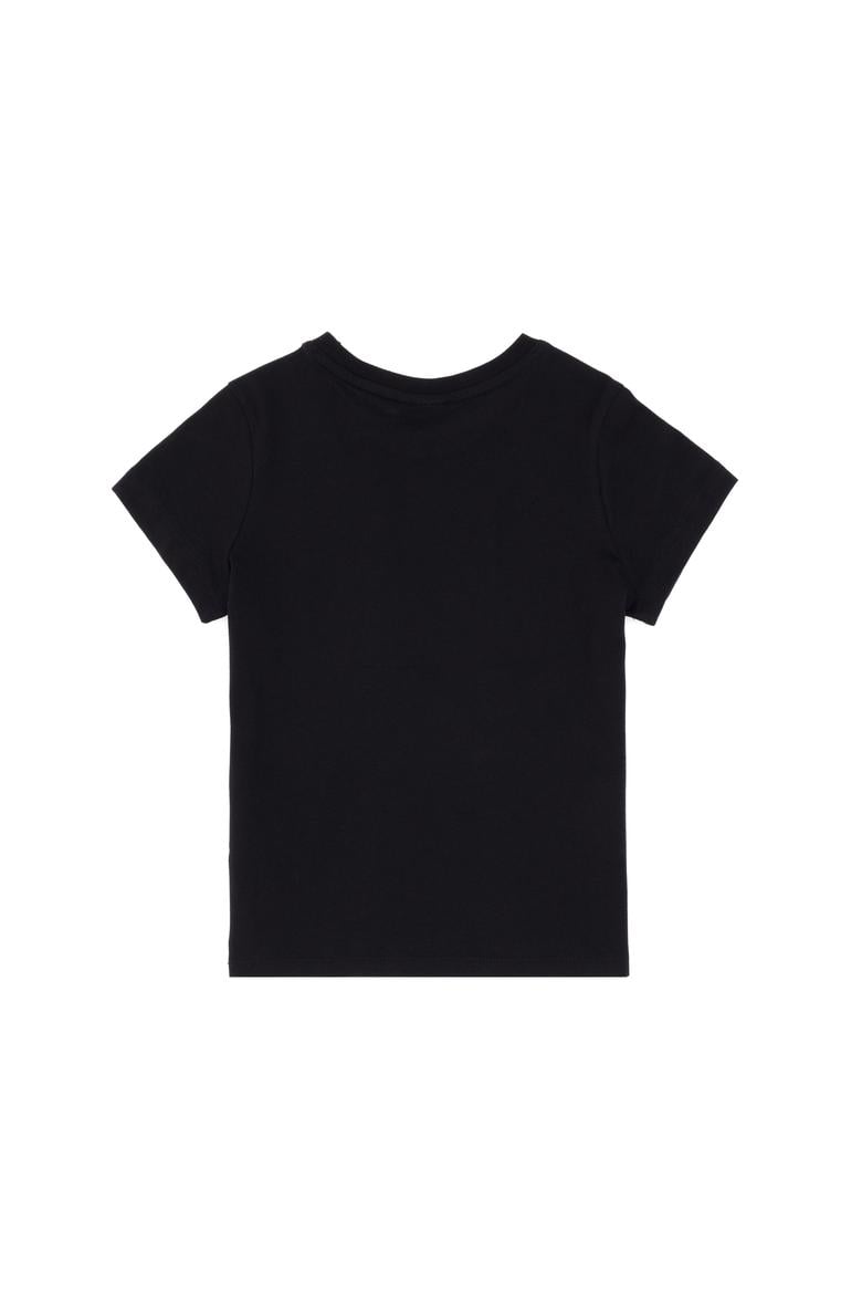 Erkek Çocuk Siyah Basic Bisiklet Yaka Tişört - 50306483020