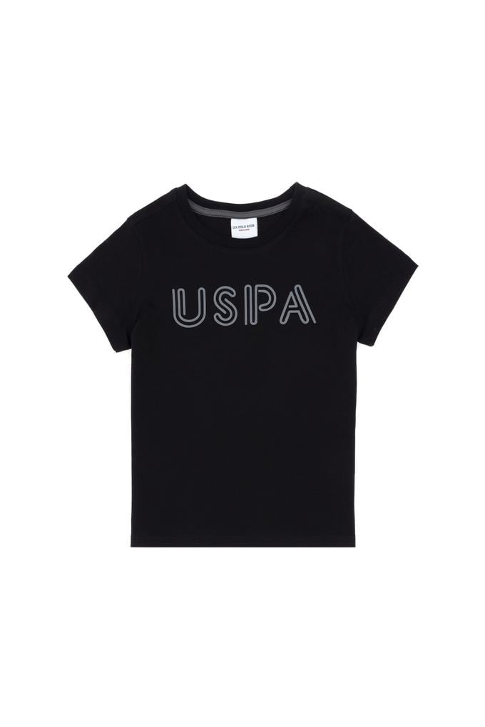 Erkek Çocuk Siyah Basic Bisiklet Yaka Tişört