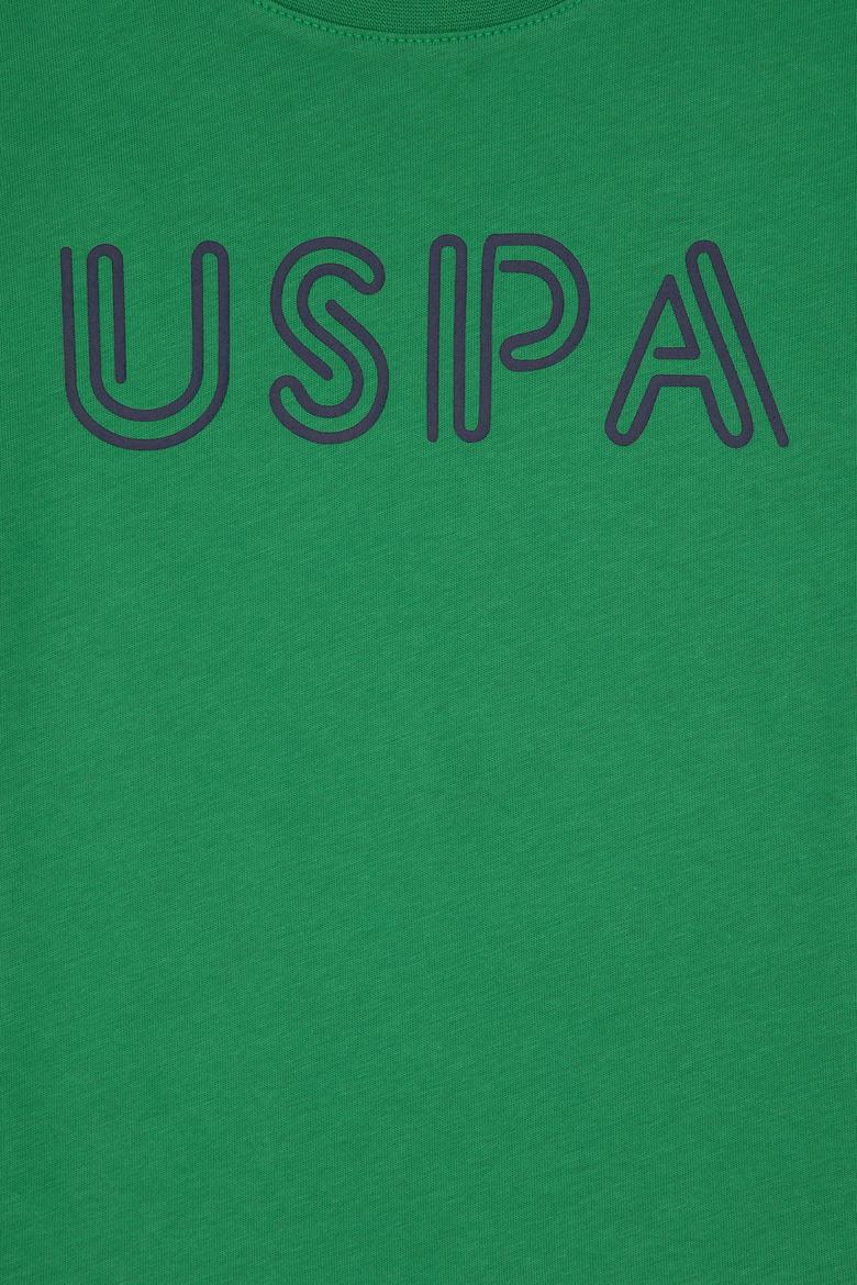 Erkek Çocuk Yeşil Basic Bisiklet Yaka Tişört - 50306483053