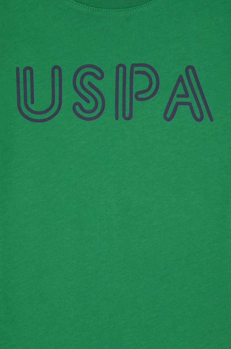 Erkek Çocuk Yeşil Basic Bisiklet Yaka Tişört