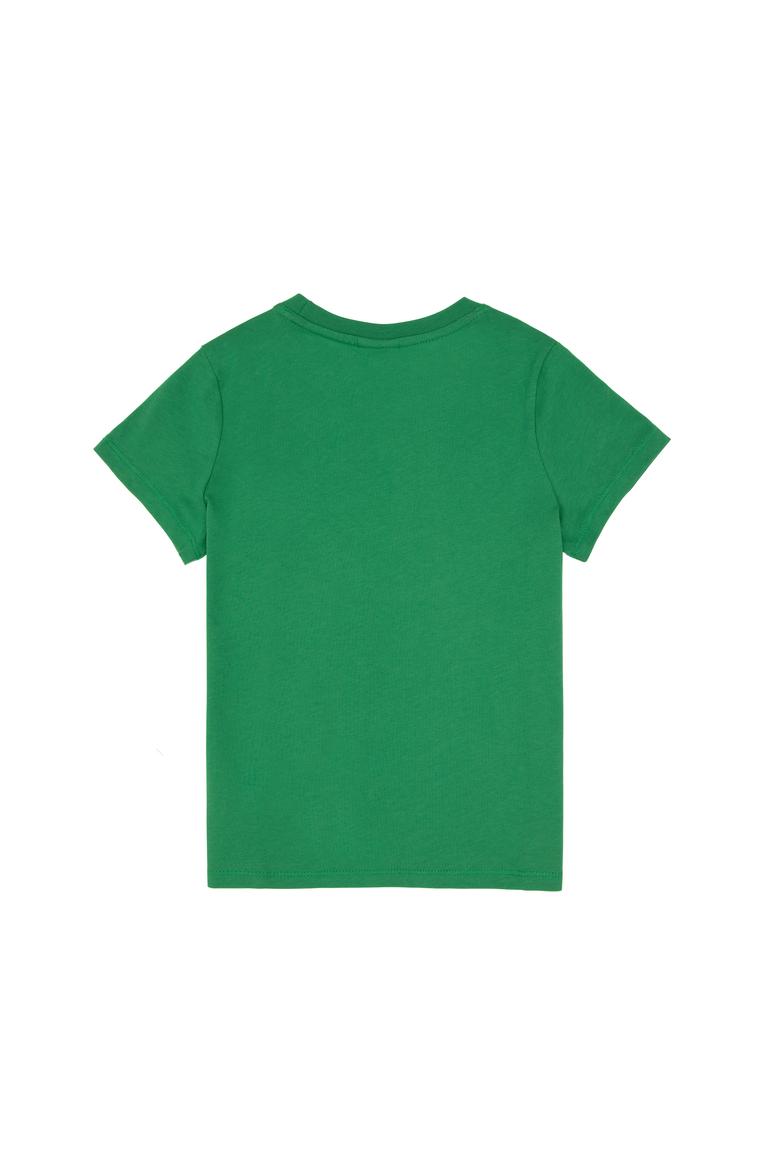 Erkek Çocuk Yeşil Basic Bisiklet Yaka Tişört - 50306483053