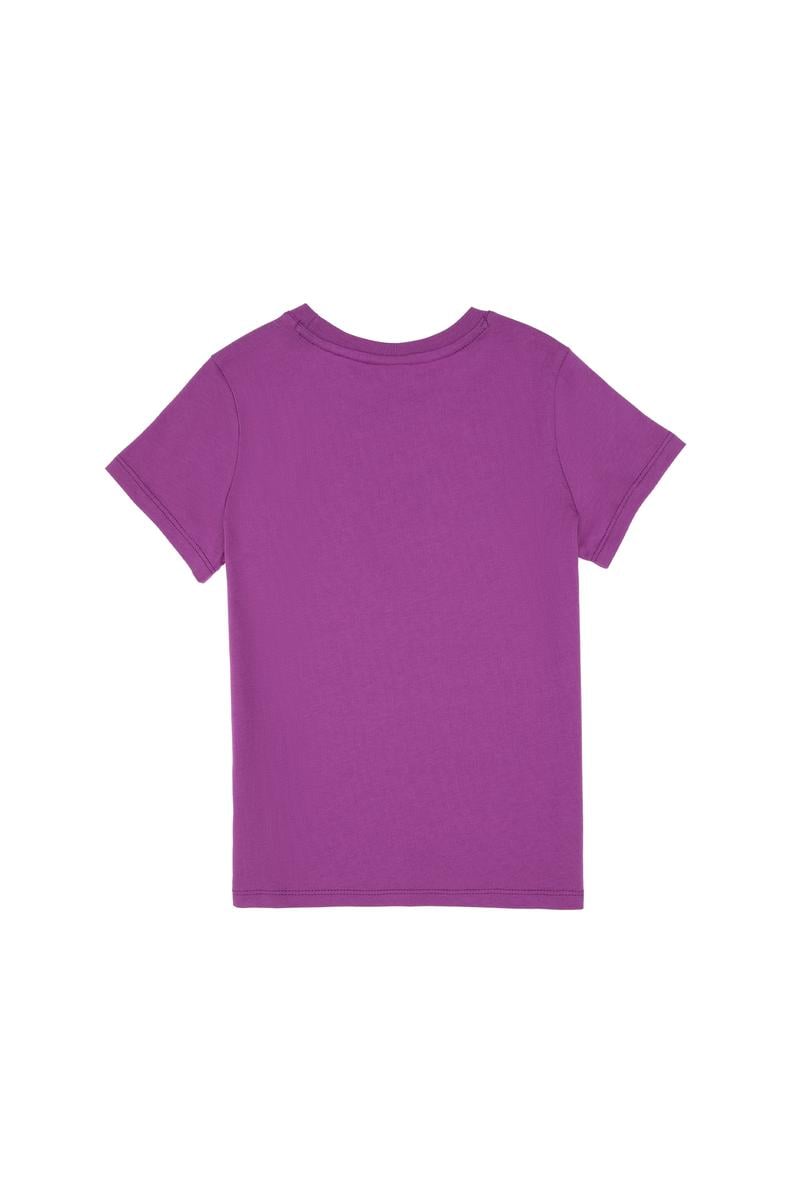 Erkek Çocuk Menekşe Basic Bisiklet Yaka Tişört