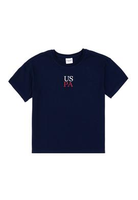 Erkek Çocuk Lacivert Oversize Bisiklet Yaka Tişört - 50306498016