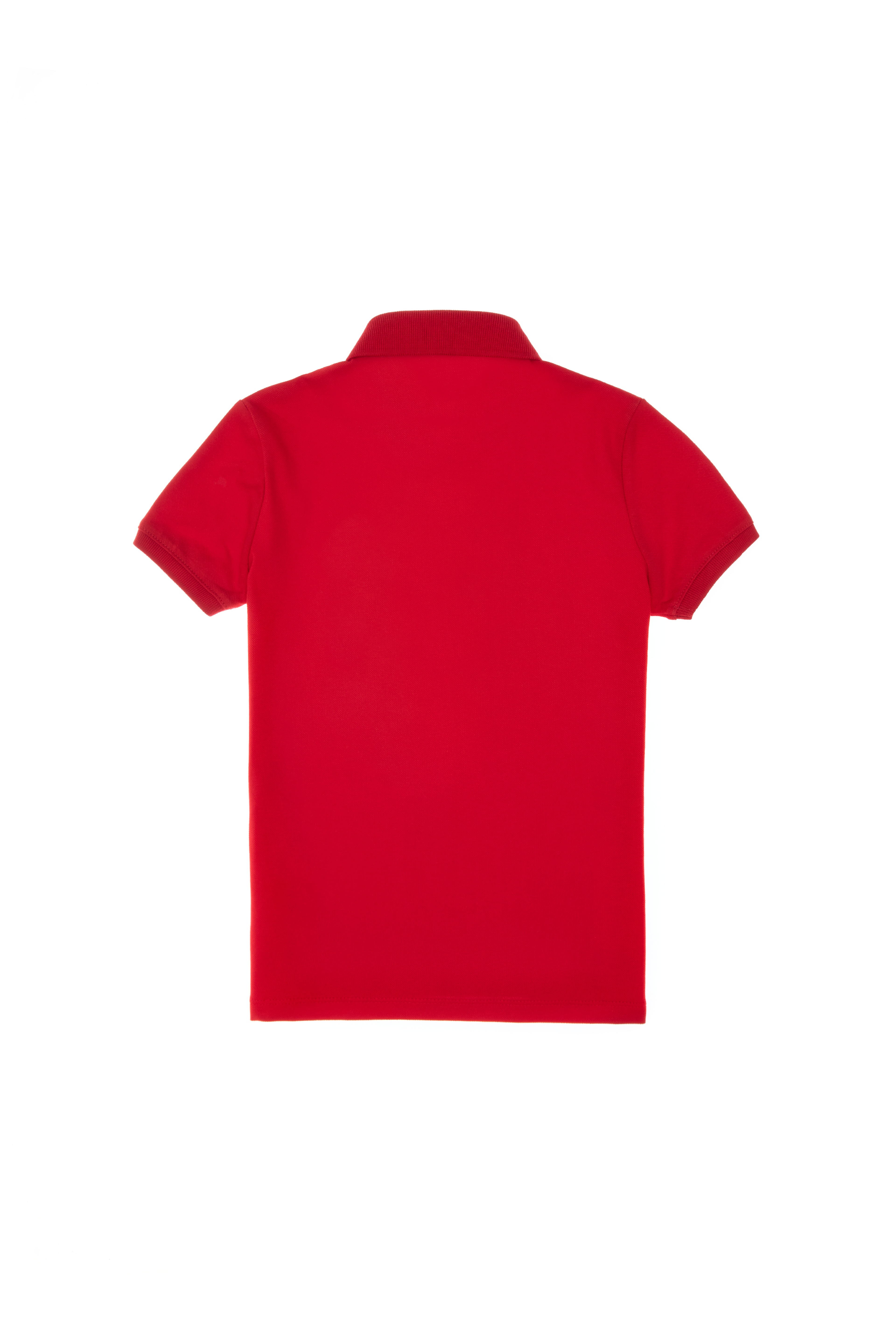 Kız Çocuk Kırmızı Polo Yaka Basic Tişört
