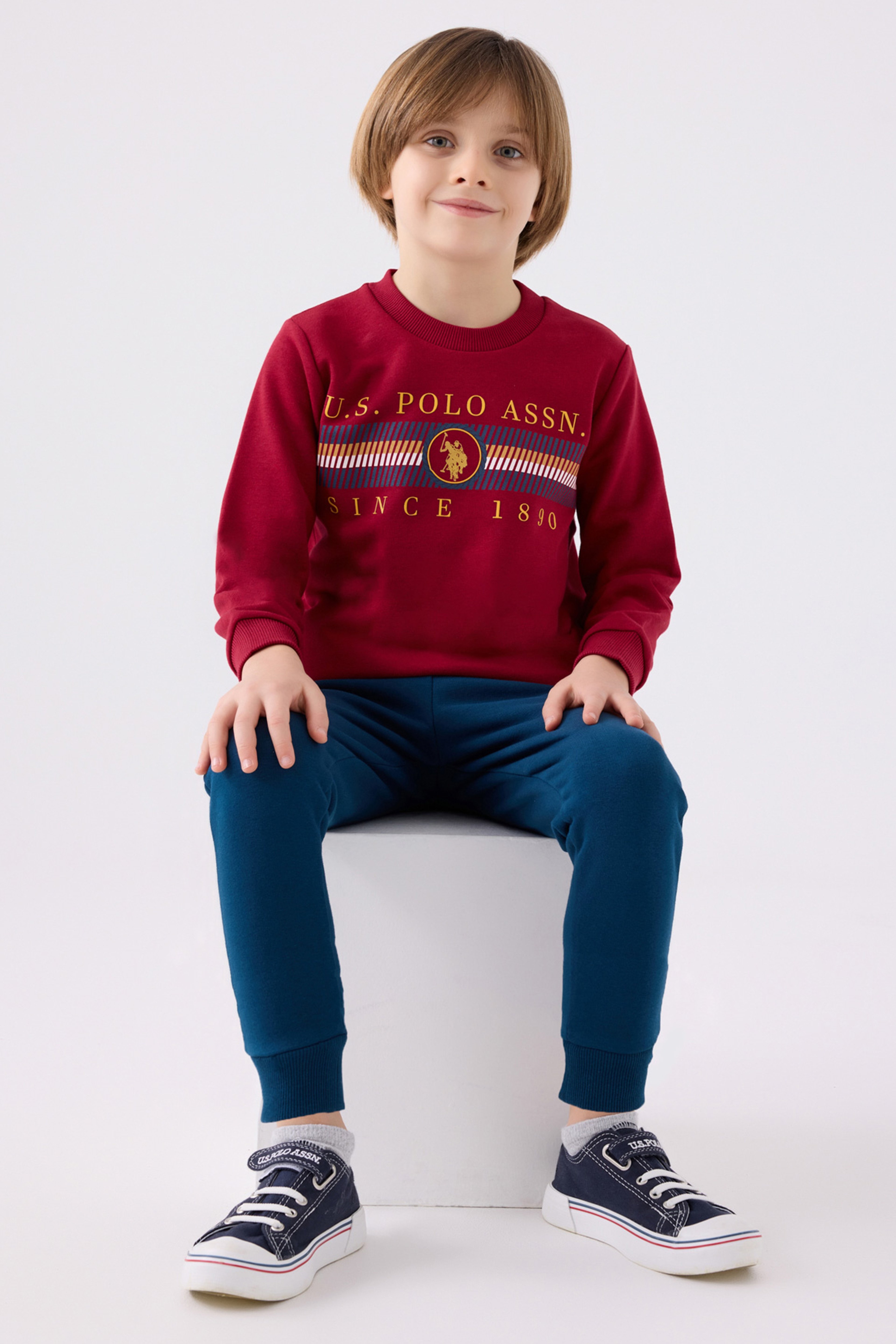 Erkek Çocuk Bordo Pijama Takımı