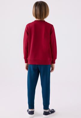 Erkek Çocuk Bordo Pijama Takımı - 50299481006