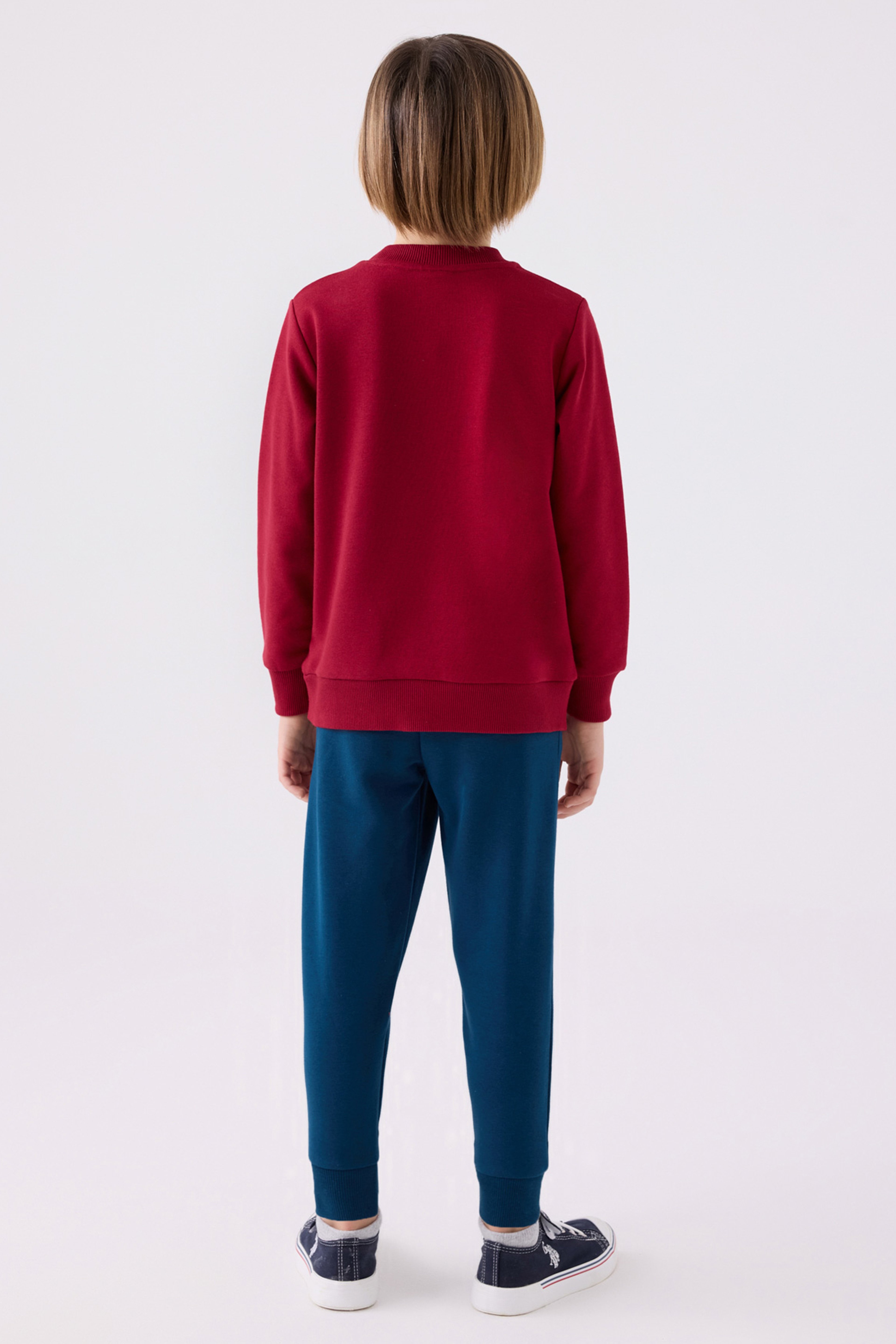 Erkek Çocuk Bordo Pijama Takımı - Image 4