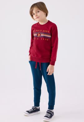 Erkek Çocuk Bordo Pijama Takımı - 50299481006