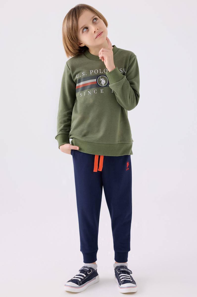 Erkek Çocuk Haki Pijama Takımı