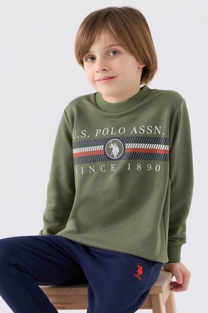 Erkek Çocuk Haki Pijama Takımı