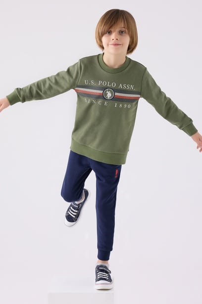 Erkek Çocuk Haki Pijama Takımı