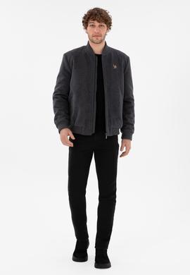 Erkek Antrasit Kaşe Mont - 50290768027