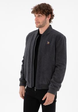 Erkek Antrasit Kaşe Mont - 50290768027