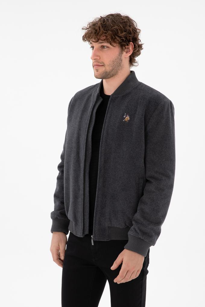 Erkek Antrasit Kaşe Mont