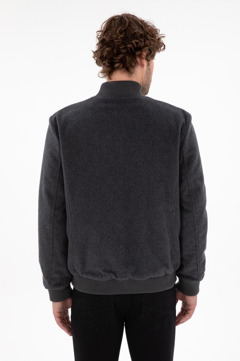 Erkek Antrasit Kaşe Mont - 50290768027