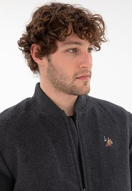 Erkek Antrasit Kaşe Mont - 50290768027