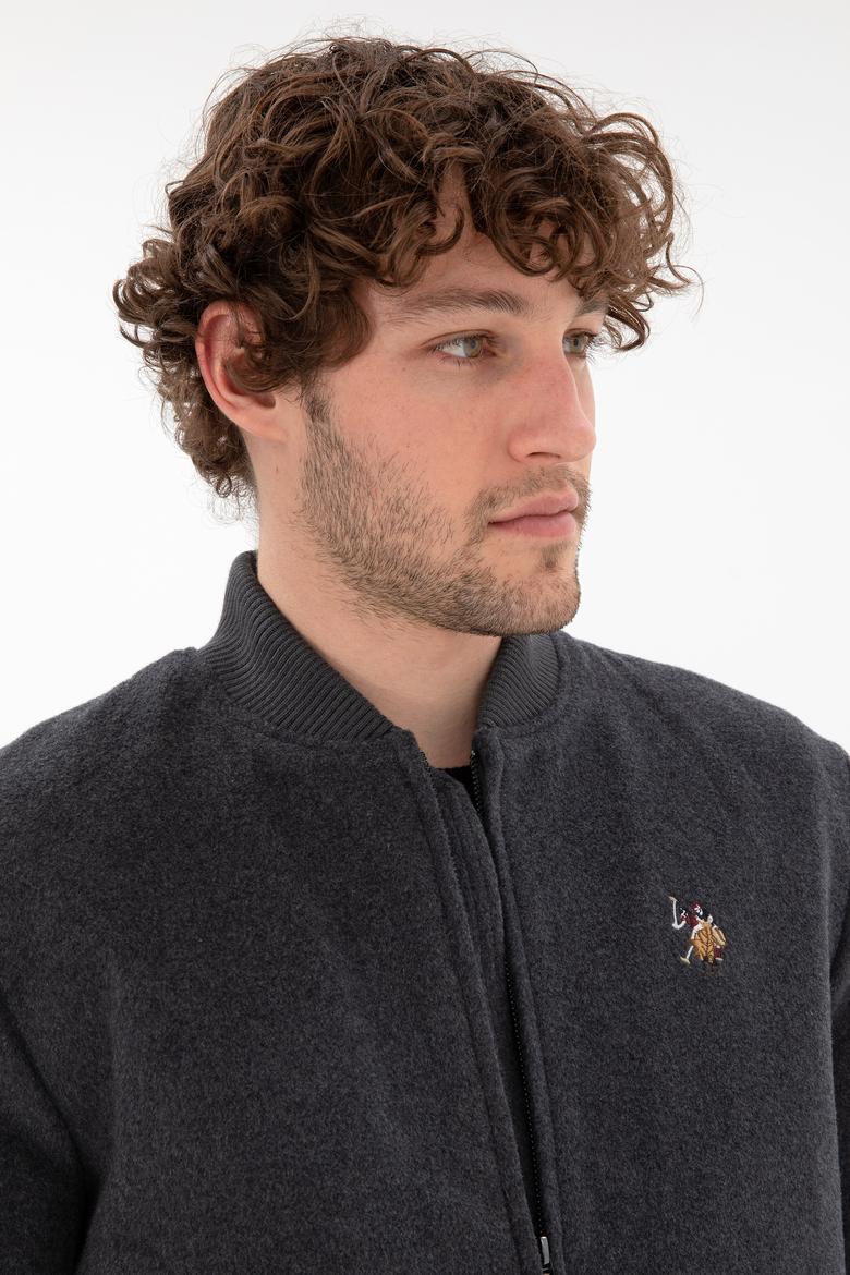 Erkek Antrasit Kaşe Mont - 50290768027