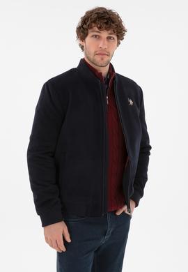 Erkek Lacivert Kaşe Mont - 50290768007