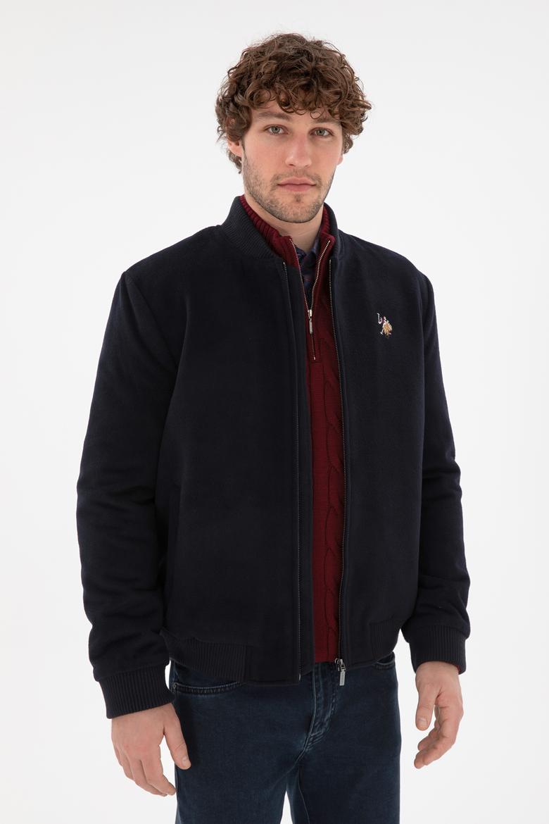 Erkek Lacivert Kaşe Mont - 50290768007