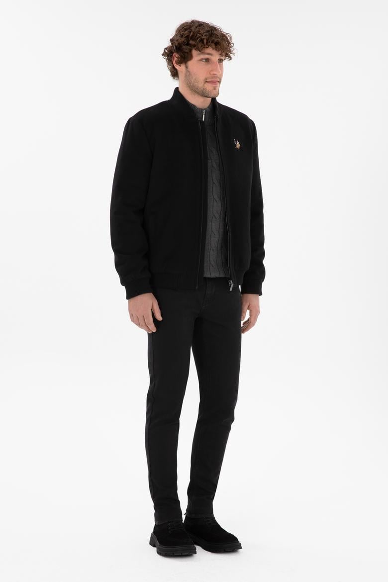 Erkek Siyah Kaşe Mont - 50290768016