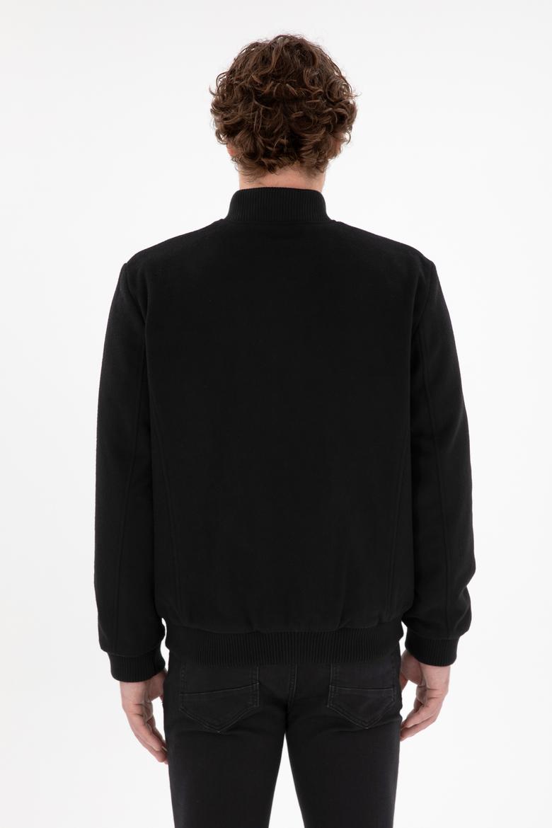 Erkek Siyah Kaşe Mont - 50290768016