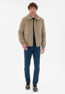 Erkek Açık Haki Kaşe Mont - 50290810028