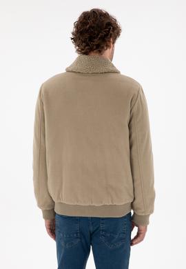 Erkek Açık Haki Kaşe Mont - 50290810028