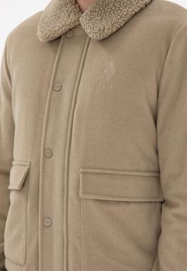 Erkek Açık Haki Kaşe Mont - 50290810028