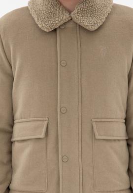 Erkek Açık Haki Kaşe Mont - 50290810028