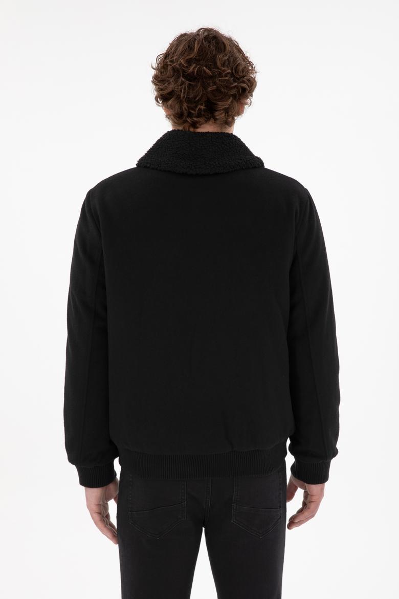 Erkek Siyah Kaşe Mont - 50290810029