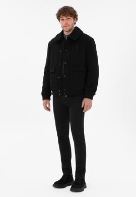 Erkek Siyah Kaşe Mont - 50290810029