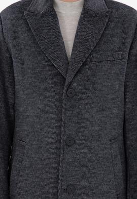 Erkek Lacivert Kaşe Kaban - 50291731004