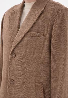 Erkek Kahverengi Kaşe Kaban - 50291731018