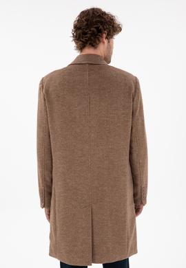 Erkek Kahverengi Kaşe Kaban - 50291731018