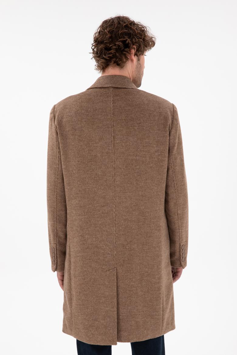 Erkek Kahverengi Kaşe Kaban - 50291731018