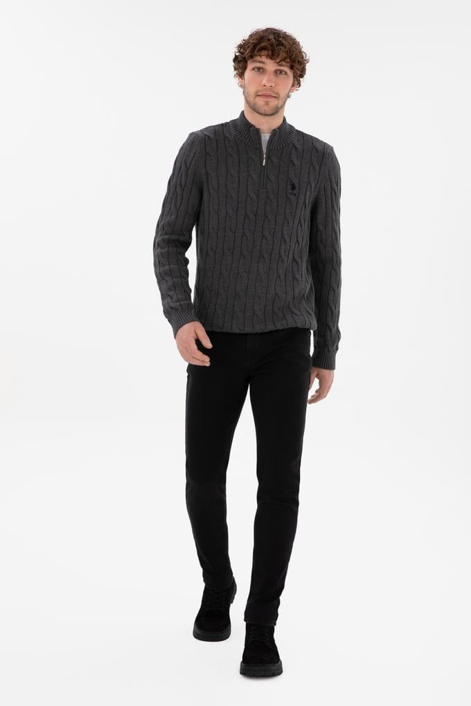 Erkek Eflatun Jean Pantolon