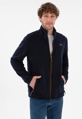 Erkek Lacivert  Polar Örme Hırka - 50290594001