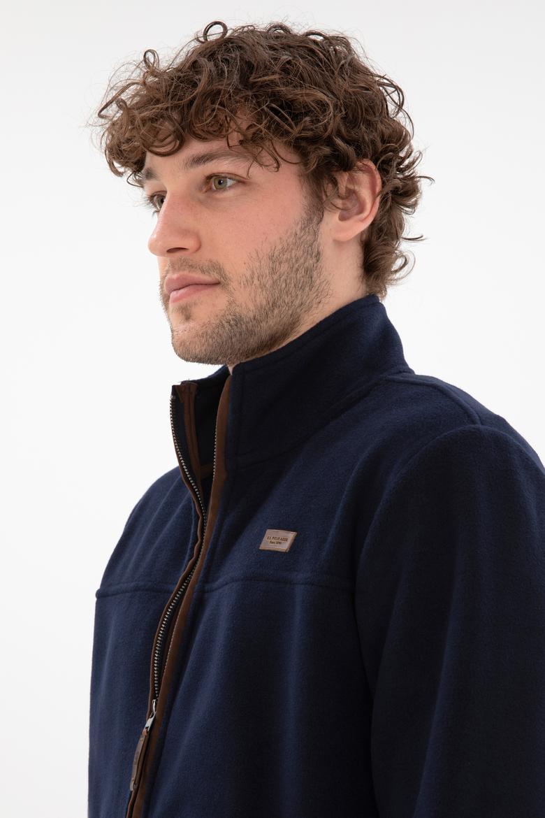 Erkek Lacivert  Polar Örme Hırka - 50290594001