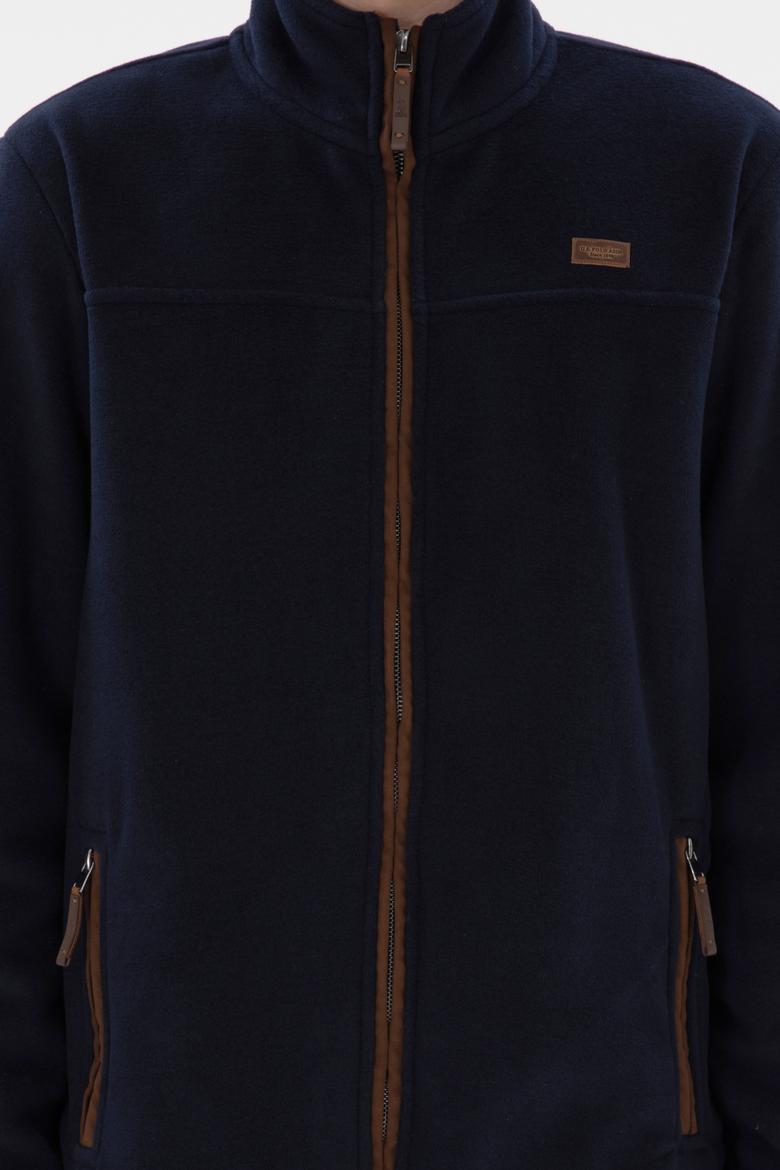 Erkek Lacivert  Polar Örme Hırka - 50290594001